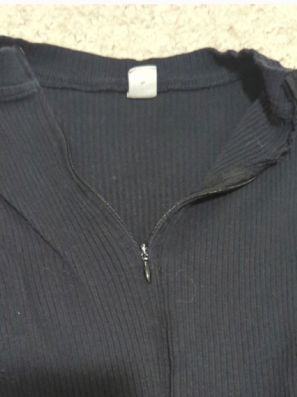 Black Long-Sleeve One-Piece Bodysuit - Picture 4 of 6